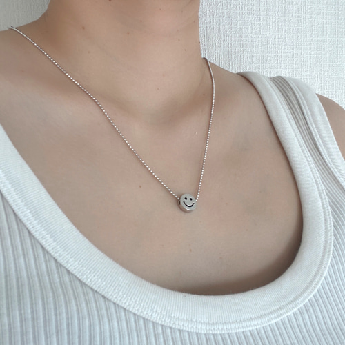 シルバー925 ヴィンテージ ニコちゃん ネックレス ネックレス