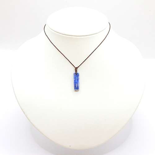 カイヤナイト プレート ビーズ トップ beads236 ネックレス