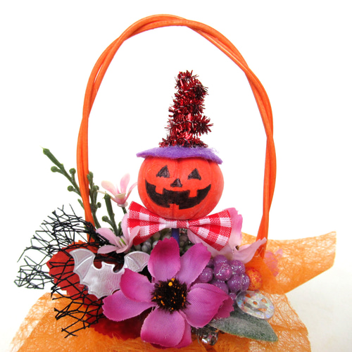 out ❁Natural Halloween❁花かごハロウィン♪