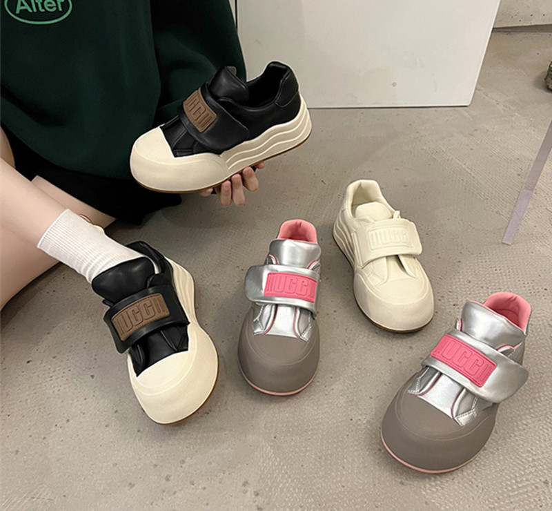 レディース·快適厚底スニーカー·軽くてさっと履ける·ゆったり幅広·サイズ調整無料 3カラー  №2309-4