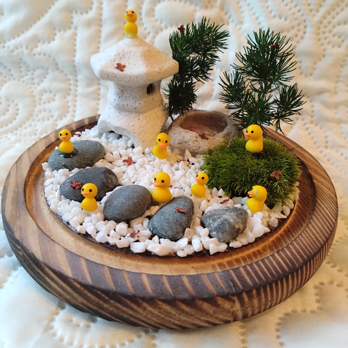 焼板のガラスドーム『ミニチュア箱庭 和風庭園✨』 その他インテリア