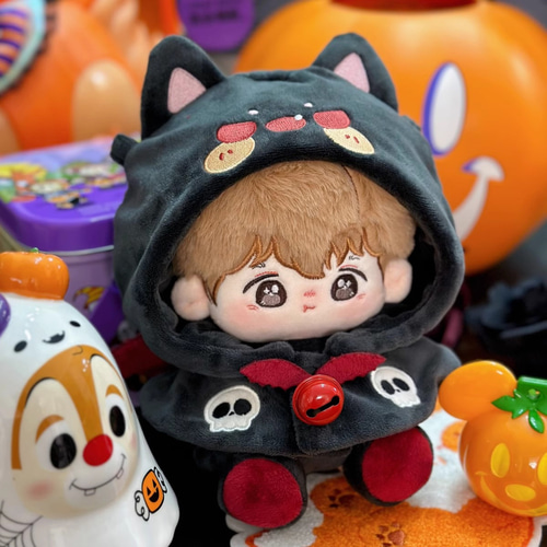 【限定品】 20cm着せ替えぬいぐるみ服 ハロウィンパーティーセット マント 3 クラフト・布製品