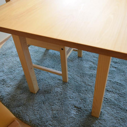 国産ヒノキ無垢材のダイニングテーブル　W180 7枚目の画像