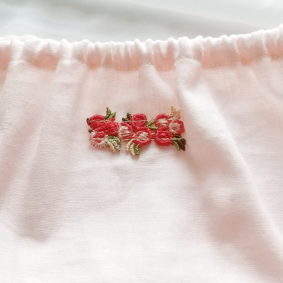キッズフンティ L ピンク 赤花 ふんどしパンツ キッズパンツ  コットンショーツ 3枚目の画像