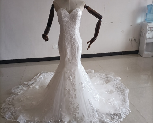 【しろうさぎページ】ラインが美しいマーメイドドレス　結婚式　披露宴 ds49.jpg