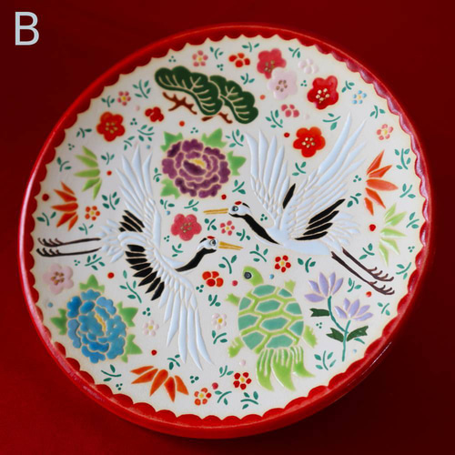 ◇タイルアート◇鶴と亀◇縁起物◇飾り皿◇絵皿◇ その他インテリア