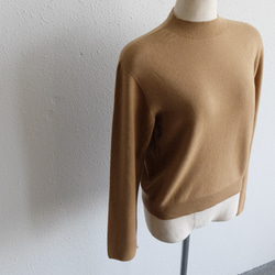 【1着限定】enrica cashmeresilk knit / camel 2枚目の画像