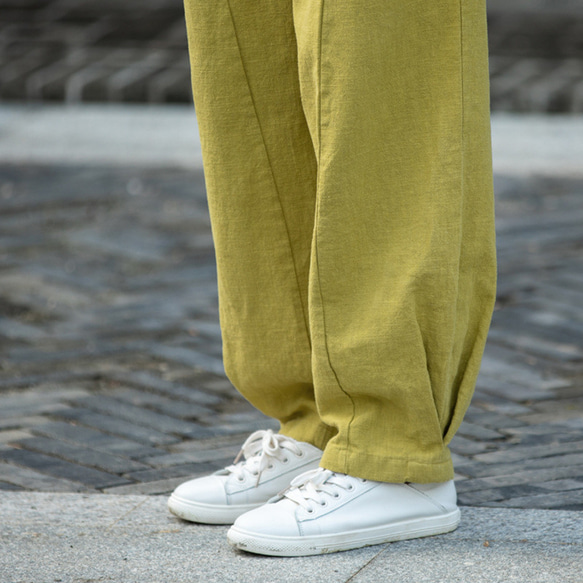 砂洗麻長褲，可選加厚，秋冬保暖#6170 第20張的照片