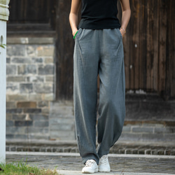 砂洗麻長褲，可選加厚，秋冬保暖#6170 第9張的照片