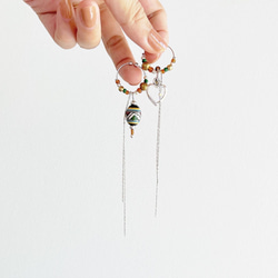 changing hoop earring no.5 真鍮　フープ　シルバー 　イヤリング　リング　イヤーカフ 1枚目の画像