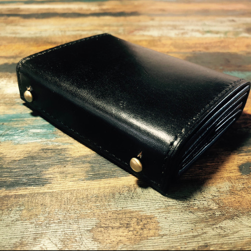 ミッレフォッリエ ブラック - 折り財布