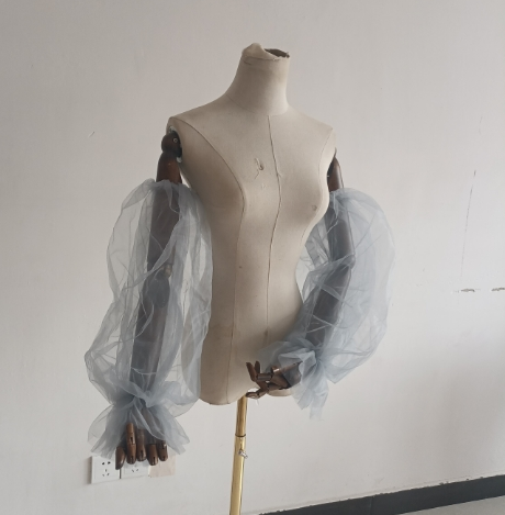 送料無料！グレー 取り外し袖 挙式 前撮 結婚式 二次会 オーダーメイド可能