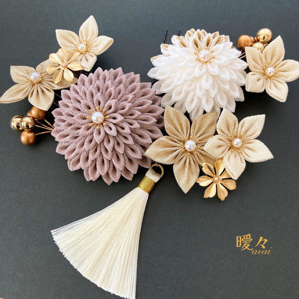 つまみ細工髪飾り 和装 着物 振袖 袴 色打掛 成人式 卒業式 結婚式