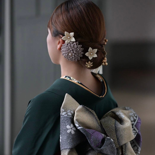つまみ細工髪飾り 和装 着物 振袖 袴 色打掛 成人式 卒業式 結婚