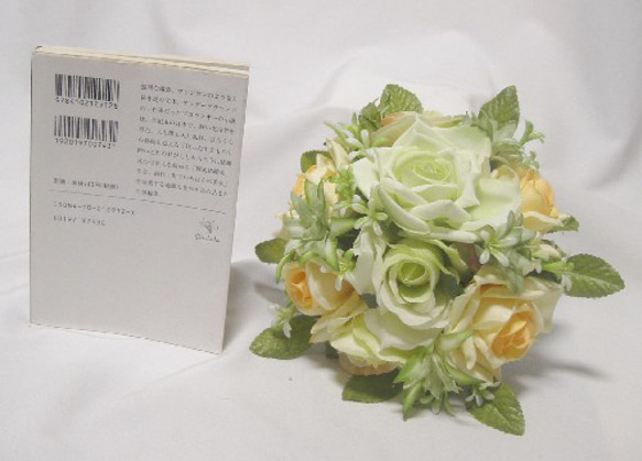 ブーケプルズのセット。幸せのおすそ分けのお花付き。高品質な造花使用。高品質なのに安い 7枚目の画像