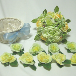 ブーケプルズのセット。幸せのおすそ分けのお花付き。高品質な造花使用。高品質なのに安い 8枚目の画像