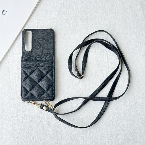 キルティング Xperia 10 VII ケース ショルダー pixel 10 スマホケース