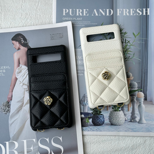 キルティング Xperia 10 VII ケース ショルダー pixel 10 スマホケース