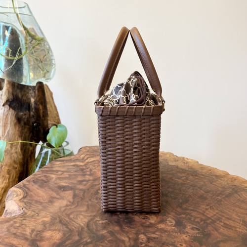 (^^)⭐︎(^-^)　巾着付きカゴバッグ3点 かごバッグ Mサイズ 〜巾着付き〜 かごバッグ k i n a r i 通販