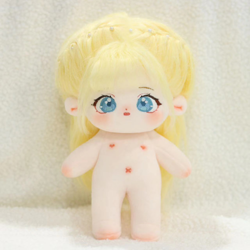 赤頭巾ちゃん無属性 ぬいぐるみ 20cm 着せ替えぬいぐるみ 黄色い髪青い