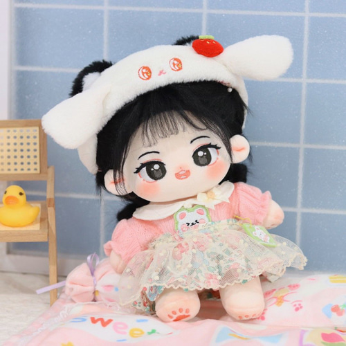 20cm人型ぬいぐるみ着せ替えワンピース　2着 20cmぬいぐるみ用 着せ替え服 ぬい服 コスチューム ワンピース