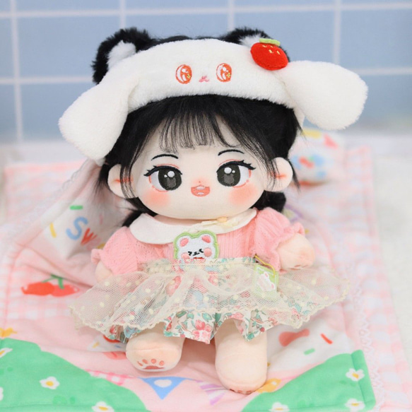 20cm人型ぬいぐるみワンピースと40cm人型ぬいぐるみワンピース　1着ずつ 20cm人型ぬいぐるみワンピースと40cm人型ぬいぐるみワンピース 1