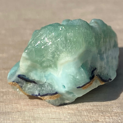 ブルーアラゴナイト　アズライト付き原石　③ 阿富汗　霰石 Blue Aragonite with Azurite 8枚目の画像