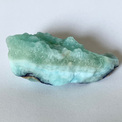 ブルーアラゴナイト　アズライト付き原石　③ 阿富汗　霰石 Blue Aragonite with Azurite 1枚目の画像