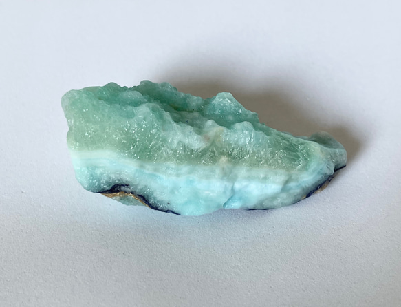 ブルーアラゴナイト　アズライト付き原石　③ 阿富汗　霰石 Blue Aragonite with Azurite 1枚目の画像