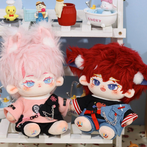 無属性 ぬいぐるみ 20cm 着せ替えぬいぐるみ 獣耳付け男の子 着せ替え