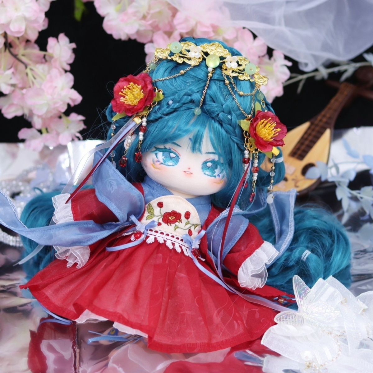 無属性 ぬいぐるみ 20cm 着せ替えぬいぐるみ 緑の髪緑の瞳着せ