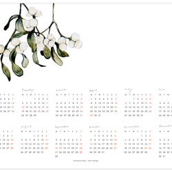 2024年ポスターカレンダー  [ yadorigi ] 1枚目の画像