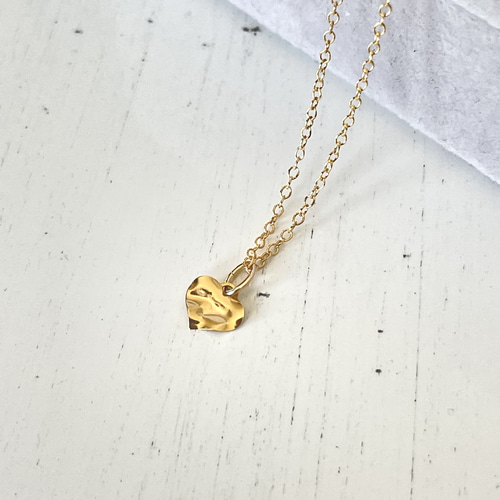 お得な2本セット14kgfネックレス クロス&ハート 重ね付け 2連