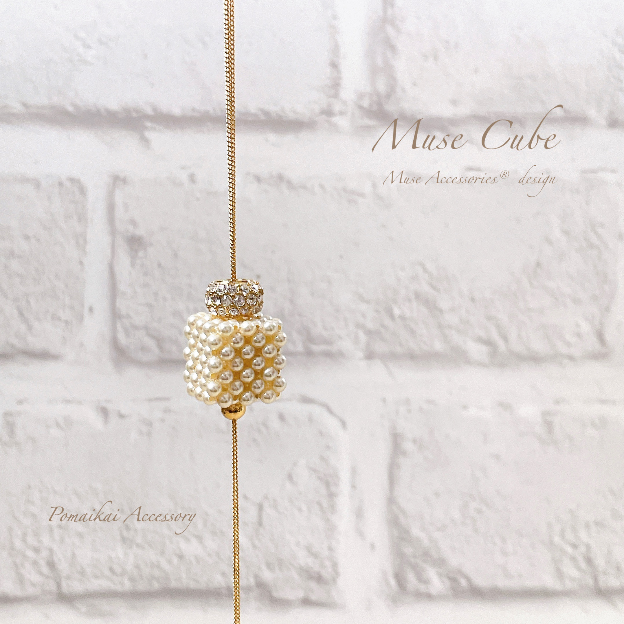 《受注制作》museキューブネックレス