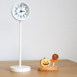 選べる！ちょこんと小さなハロウィン飾り　＊受注制作　木製季節飾り　国産無垢材使用　ジャック・オー・ランタン　 5枚目の画像