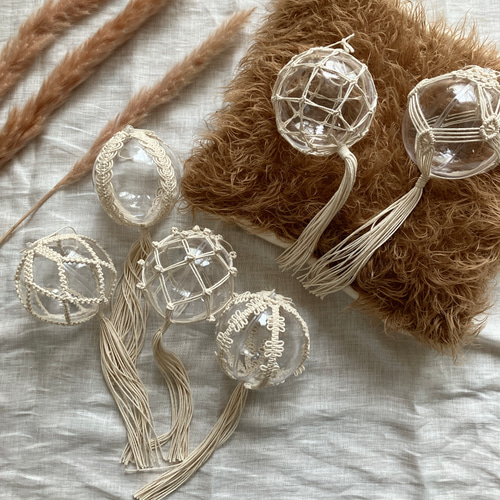 ◯8cm 6個set箱入り◯ クリアボールオーナメント オーナメント