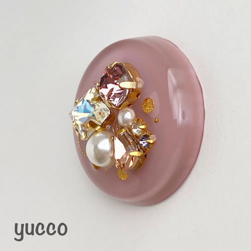 1718. 【大】レジンポニーフック・ヘアゴム・ブローチ 1718. 【大