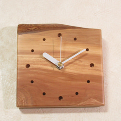 希少材《林檎》 木製時計14（掛け時計） 4枚目の画像