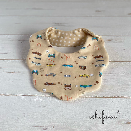 男の子に人気の車柄☆もくもくスタイ♪】モカ色 ＊ プレゼント ＊ 出産