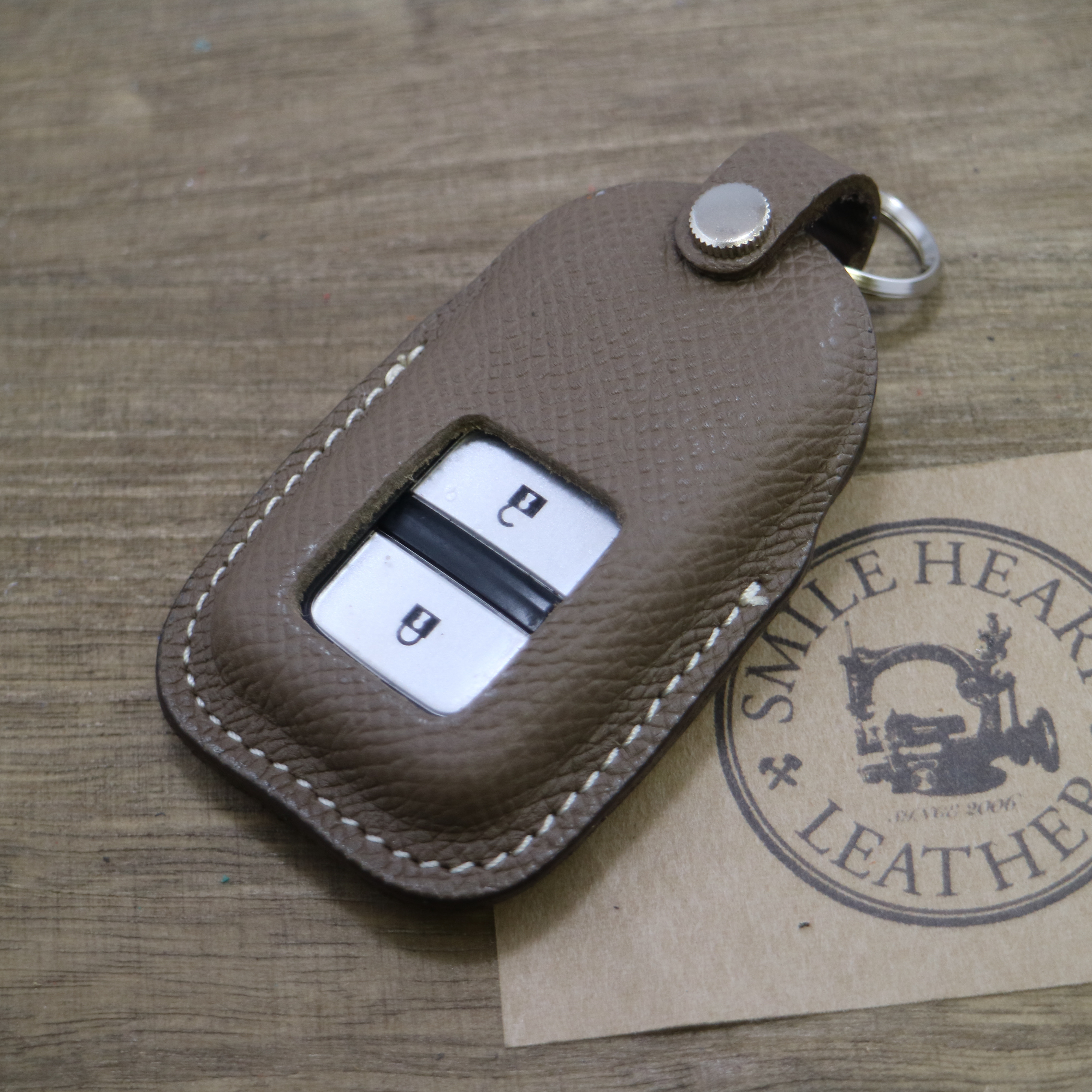 名入れ 無料 キーケース　本革　ホンダ　フィット オデッセイ ステップワゴン　 ヴォーエプソン仕様【レザーキースーツ】