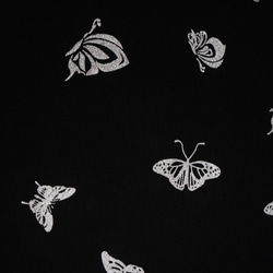 Metallic Butterflies T-shirts (black) 半袖Ｔシャツ ブラック 黒 ストリート 3枚目の画像
