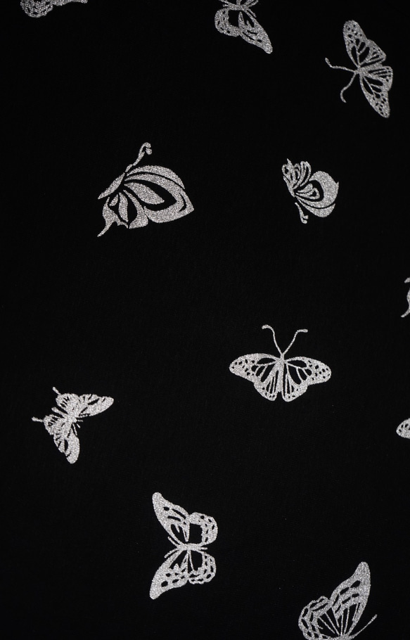 Metallic Butterflies T-shirts (black) 半袖Ｔシャツ ブラック 黒 ストリート 3枚目の画像