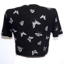 Metallic Butterflies T-shirts (black) 半袖Ｔシャツ ブラック 黒 ストリート 7枚目の画像