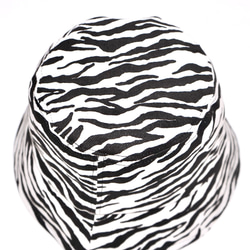 Zebra Bucket Hat バケットハット ゼブラ柄 白黒  ストリート 8枚目の画像