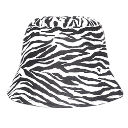 Zebra Bucket Hat バケットハット ゼブラ柄 白黒  ストリート 6枚目の画像