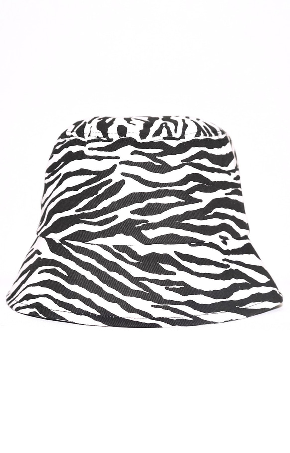 Zebra Bucket Hat バケットハット ゼブラ柄 白黒  ストリート 7枚目の画像