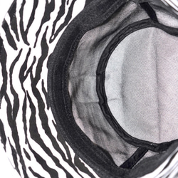 Zebra Bucket Hat バケットハット ゼブラ柄 白黒  ストリート 9枚目の画像