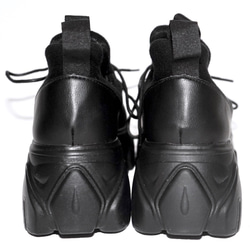 Chunky Heel Platform Sneakers (black) スニーカー ブラック 黒 ストリート 10枚目の画像