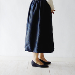 ウールガーゼ【バルーンスカート】刺繍　仕事　デザインスカート　 7枚目の画像