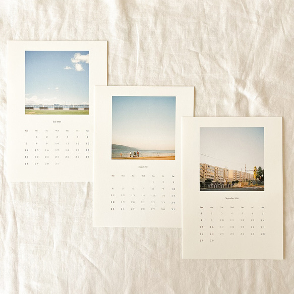 《4月はじまり》2024年カレンダー☆Untitled Days ④ 【A5/ポストカードサイズ】 5枚目の画像